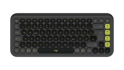 LOGITECH POP ICON WIRELESS BILLENTYŰZET GRAPHITE-GREEN, US