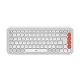 LOGITECH POP ICON WIRELESS BILLENTYŰZET OFF FEHÉR-NARANCS, US