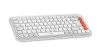LOGITECH POP ICON WIRELESS BILLENTYŰZET OFF FEHÉR-NARANCS, US