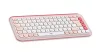 LOGITECH POP ICON WIRELESS BILLENTYŰZET ROSE/OFF FEHÉR, US