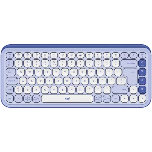 LOGITECH POP ICON WIRELESS BILLENTYŰZET LILAC/OFF FEHÉR, US