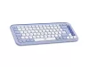 LOGITECH POP ICON WIRELESS BILLENTYŰZET COMBO LILAC/OFF FEHÉR, US
