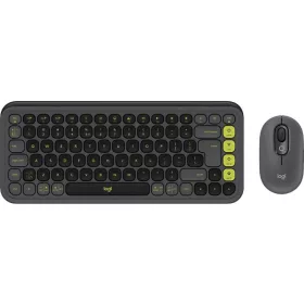   LOGITECH POP ICON WIRELESS BILLENTYŰZET COMBO GRAPHITE-GREEN, US