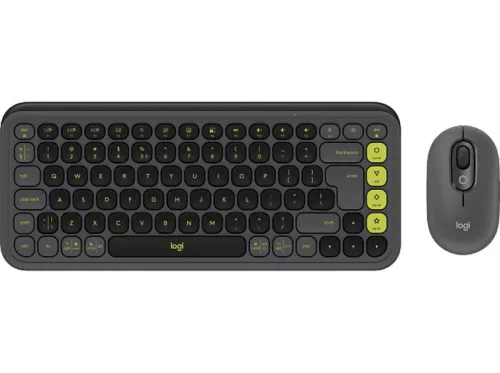 LOGITECH POP ICON WIRELESS BILLENTYŰZET COMBO GRAPHITE-GREEN, US