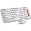 LOGITECH POP ICON WIRELESS BILLENTYŰZET COMBO OFF FEHÉR-NARANCS, US