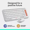 LOGITECH POP ICON WIRELESS BILLENTYŰZET COMBO OFF FEHÉR-NARANCS, US