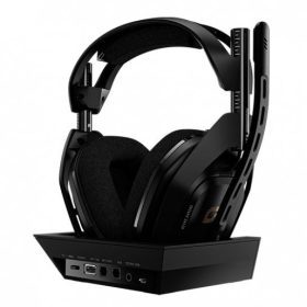   LOGITECG ASTRO A50 WIRELESS HEADSET + BASE STATION, PC/PLAYSTATION, FEKETE-SZÜRKE (939-001676)