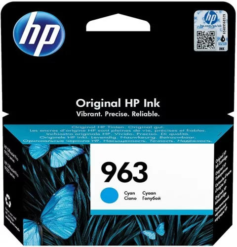 HP 3JA23AE NO.963 CIÁN (10,7ML) EREDETI TINTAPATRON (3JA23AE)