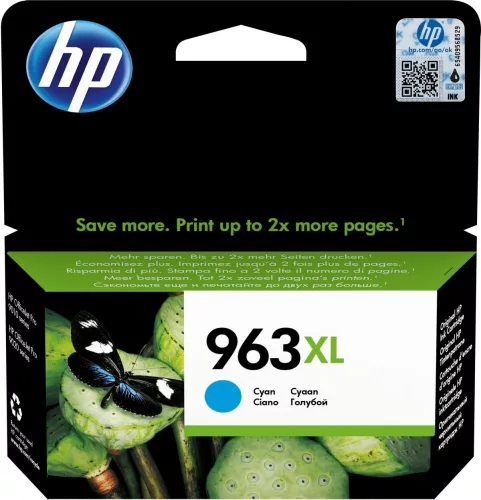 HP 3JA27AE NO.963XL CIÁN (22ML) EREDETI TINTAPATRON (3JA27AE)