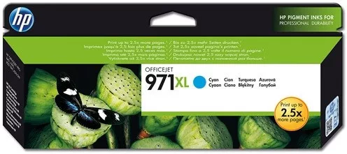 HP CN626AE NO.971XL CIÁN (86,5ML) EREDETI TINTAPATRON (CN626AE) LEÉRTÉKELT (LEJÁRAT 2018 OKTÓBER)