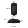 ZOWIE U2-DW WIRELESS GAMER EGÉR, BLACK