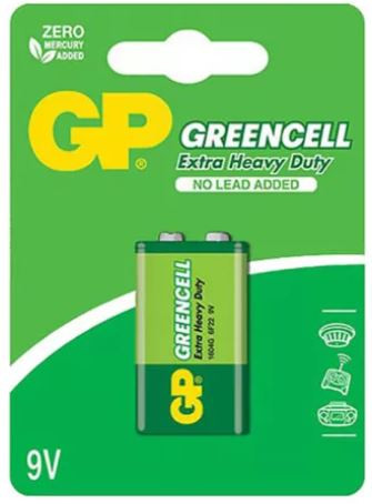 GP GREENCELL 9V FÉLTARTÓS ELEM