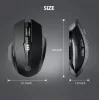 INPHIC A1 WIRELESS/BLUETOOTH EGÉR, FEKETE