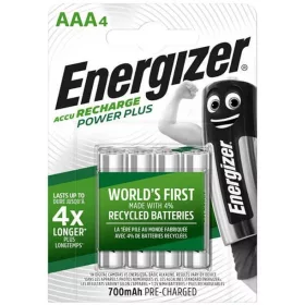   ENERGIZER POWER PLUS AAA (LR03/HR03) 700mAh NiMh AKKU 4DB/CSOM