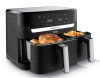 TEFAL EY901810 8.3L DUAL EASY FRY FORRÓLEVEGŐS SÜTŐ, AIR FRYER, FEKETE (SÉRÜLT DOBOZ)