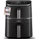 COSORI CAF-ADE 10.8L XXL KÉTKAMRÁS FORRÓLEVEGŐS SÜTŐ, AIR FRYER, MULTI AIR TECHNOLÓGIA, EZÜSTSZÜRKE