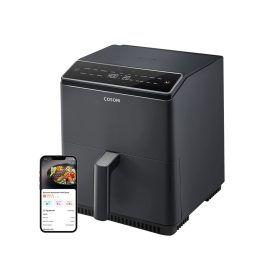   COSORI CAF-P583S 6.4L XXL DUAL BLAZE FORRÓLEVEGŐS SÜTŐ, AIR FRYER, SÖTÉTSZÜRKE