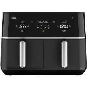   BRAUN TWINCOOK 5 TD5030IBK FORRÓLEVEGŐS SÜTŐ, AIR FRYER, KERÁMIA BEVONAT, FEKETE