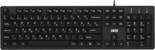 IRIS B-23 USB SLIM BILLENTYŰZET FEKETE, HU