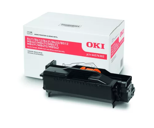 OKI B411/B431 44574302 (25K) FEKETE EREDETI DOBEGYSÉG