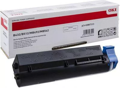 OKI B432/B512 45807111 (12K) FEKETE EREDETI TONER