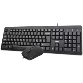 IRIS C-13 USB BILLENTYŰZET + EGÉR FEKETE, HU