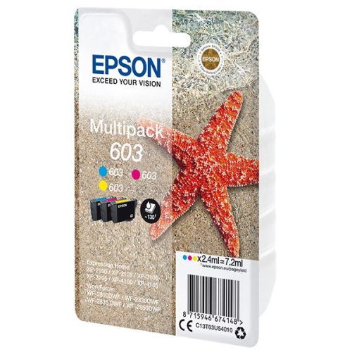 EPSON T03U5 (C13T03U54010) NO.603 BCMY EREDETI TINTAPATRON 