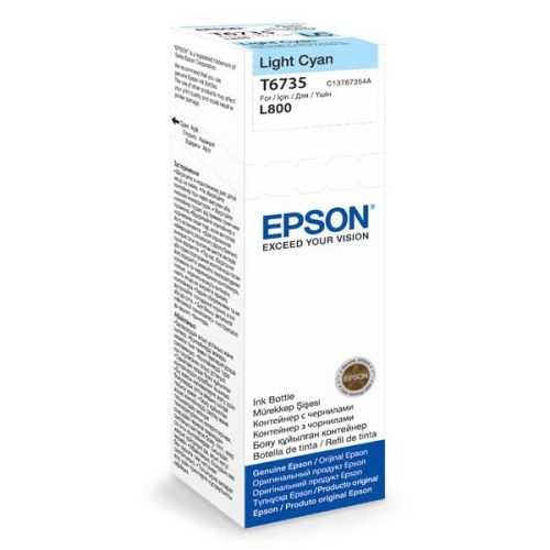 EPSON T6735 (C13T67354A) No.673 LIGHT CIÁN (70ML) EREDETI TINTA 