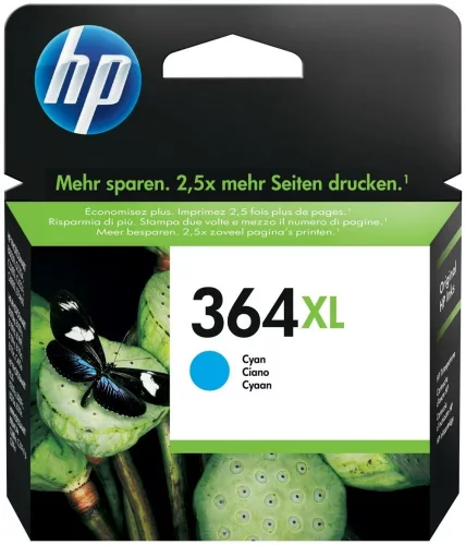 HP CB323EE NO.364XL CIÁN (6ML) EREDETI TINTAPATRON (CB323EE) LEÉRTÉKELT (LEJÁRAT 2021 JÚLIUS)