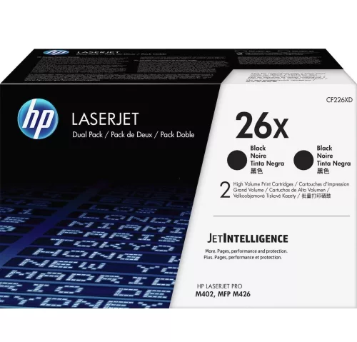 HP CF226XD NO.26XD FEKETE (2X9K) EREDETI DUOPACK (CF226XD)