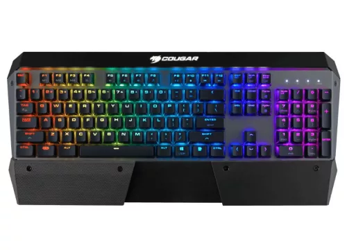 COUGAR ATTACK X3 RGB CHERRY MX BROWN MECHANICAL GAMING BILLENTYŰZET IRON GREY, HU