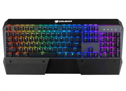 COUGAR ATTACK X3 RGB SPEEDY CHERRY MX SILVER MECHANICAL GAMING BILLENTYŰZET FEKETE, HU