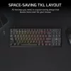 CORSAIR K70 CORE TKL RGB RED MECHANICAL GAMING BILLENTYŰZET FEKETE, US