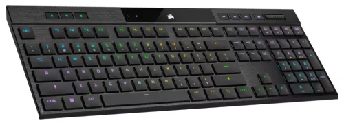 CORSAIR K100 AIR WIRELESS RGB ULTRA-THIN MECHANICAL GAMING BILLENTYŰZET CHERRY MX ULTRA LOW PROFILE TACTILE FEKETE, US
