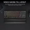 CORSAIR K70 CORE TKL RGB RED MECHANICAL GAMING WIRELESS BILLENTYŰZET FEKETE, US