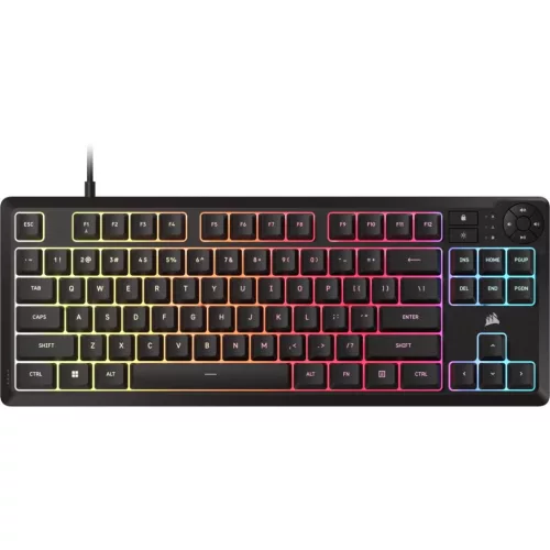 CORSAIR K55 CORE TKL RGB GAMING BILLENTYŰZET FEKETE, US