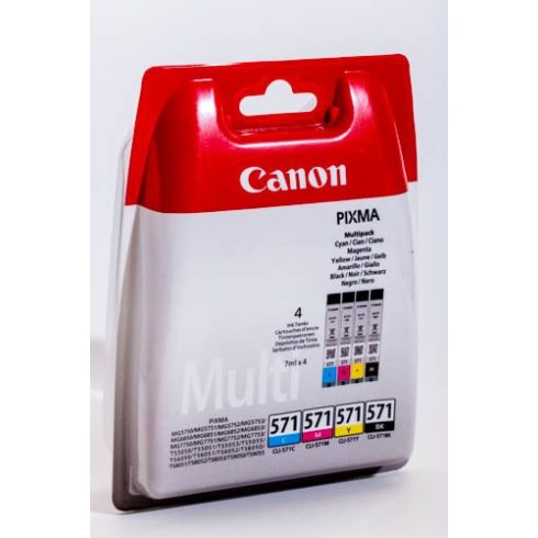 CLI-571 BCMY MULTIPACK 4-IN-1 EREDETI CANON TINTAPATRONSZETT (0386C005)