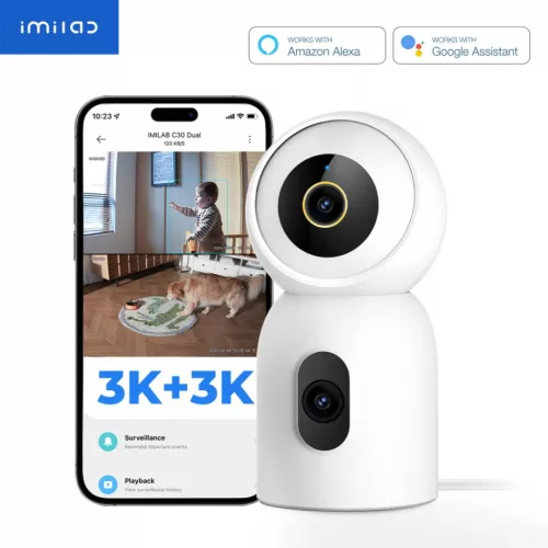 XIAOMI IMILAB C30 DUAL 3K+3K WIFI PLUG-IN BELTÉRI KAMERA