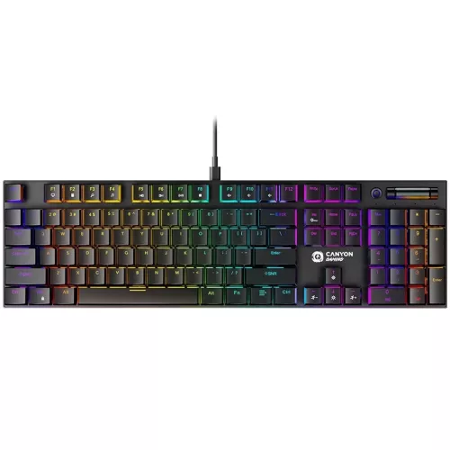 CANYON COMETSTRIKE GK-55 GAMING BILLENTYŰZET FEKETE, HU