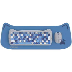   CANYON CNS-HSETW6BL-HU WIRELESS BILLENTYŰZET COMBO KITTY EDITION BLUE, HU