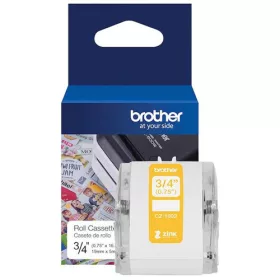   BROTHER CZ-1003 19MMX5M ÖNTAPADÓS, FEHÉR ALAPSZÍNŰ, SZÍNES SZALAGKAZETTA