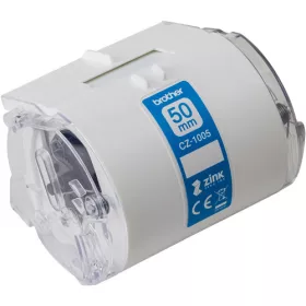   BROTHER CZ-1005 50MMX5M ÖNTAPADÓS, FEHÉR ALAPSZÍNŰ, SZÍNES SZALAGKAZETTA