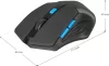 DEFENDER RF ACCURA MM-275 WIRELESS EGÉR, BLACK/BLUE