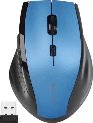 DEFENDER MM-365 WIRELESS EGÉR, BLACK/BLUE