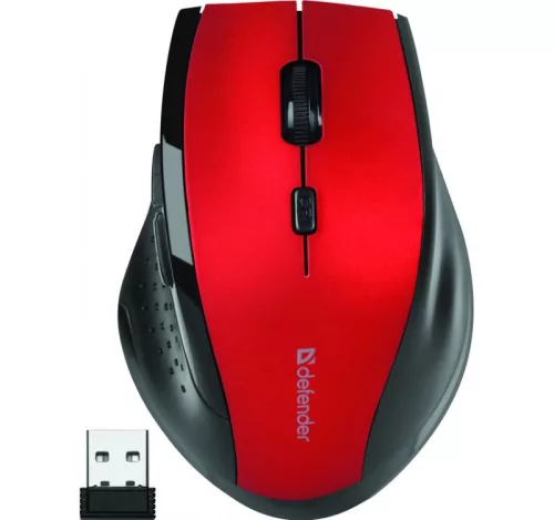 DEFENDER MM-365 WIRELESS EGÉR, BLACK/RED
