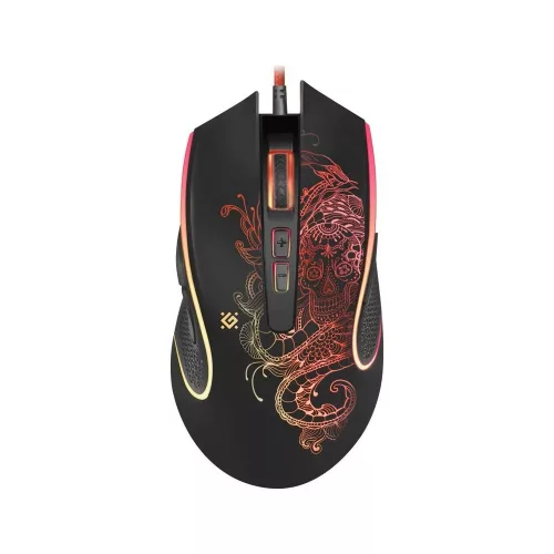 DEFENDER VENOM GM-640L GAMER EGÉR, BLACK