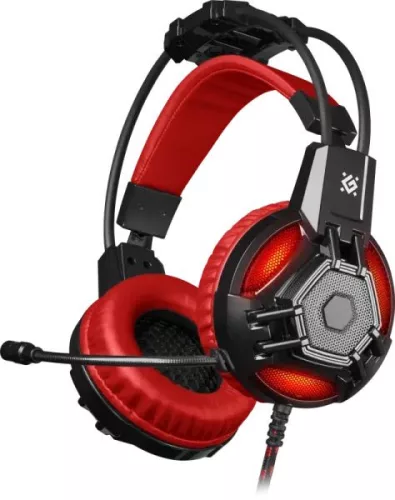 DEFENDER LESTER GAMER HEADSET/FEJHALLGATÓ, FEKETE-PIROS