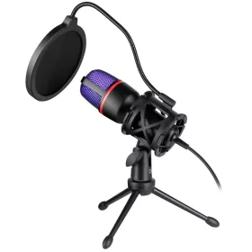   DEFENDER FORTE GMC 300 GAMER STREAMING MIKROFON TRIPOD ÁLLVÁNNYAL, FEKETE