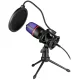 DEFENDER FORTE GMC 300 GAMER STREAMING MIKROFON TRIPOD ÁLLVÁNNYAL, FEKETE