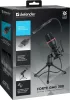 DEFENDER FORTE GMC 300 GAMER STREAMING MIKROFON TRIPOD ÁLLVÁNNYAL, FEKETE